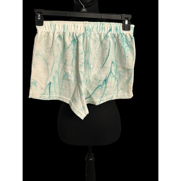 Wildfox Women’s Cotton Shortie Shorts Green & White Size Small-2 Pairs Included - Picture 2 of 4
